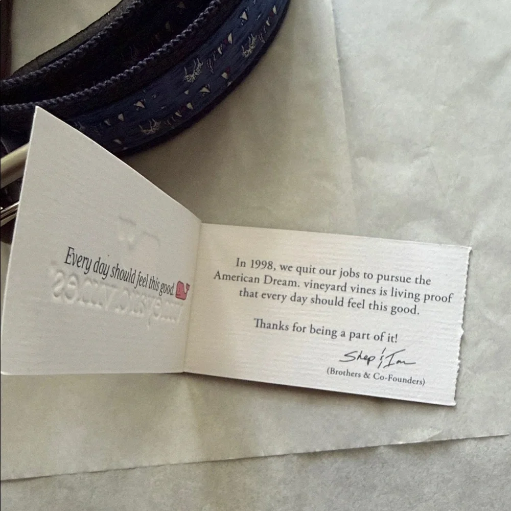 Vineyard Vines Key West Sailing Canvas Belt